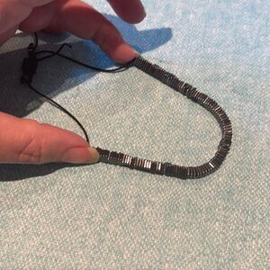 DARK SILVER Pewter Rustic Cuff!